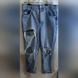 We The Free Light Blue Distressed Women Jeans
